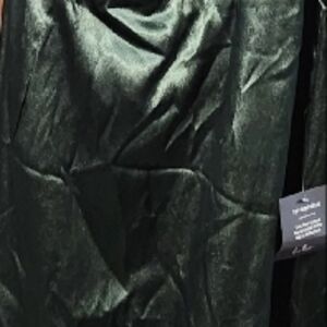 Elegant Green Satin Dress